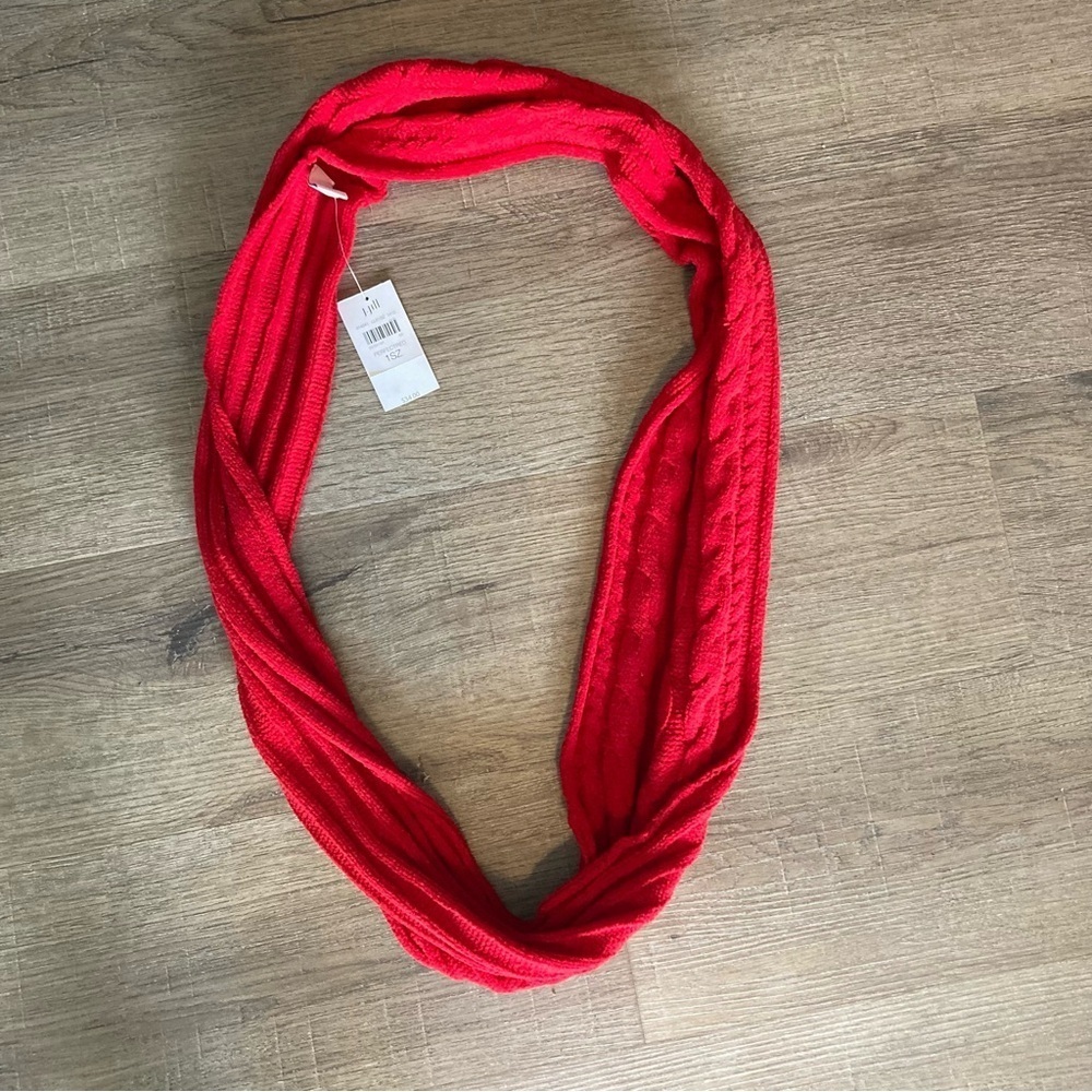 NWT J. Jill Red Knit Scarf